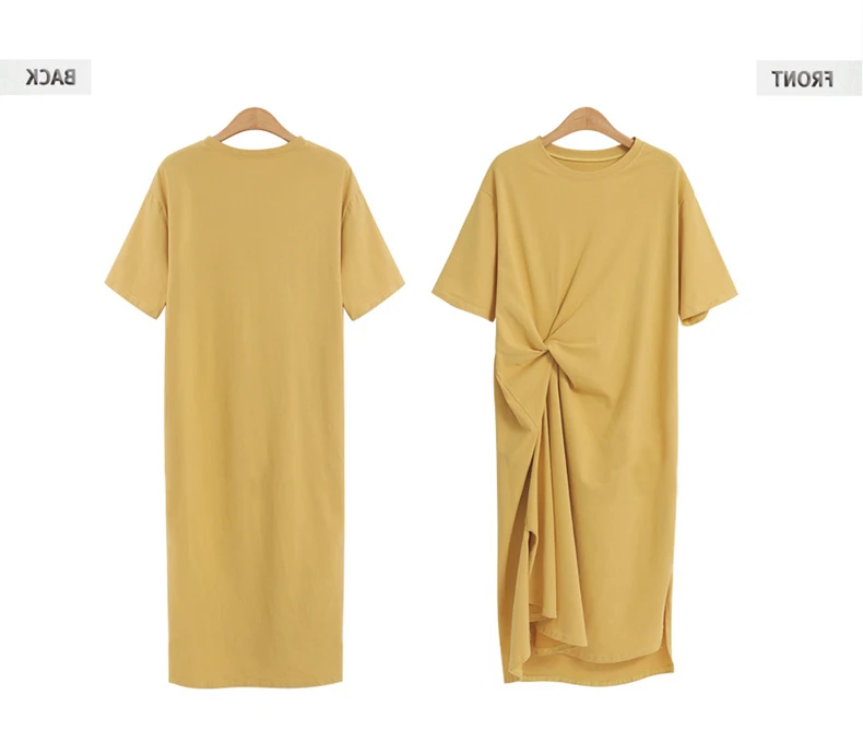 summer female 2019 new casual gentle fairy dress waist large size Tibetan meat age-old t-shirt | Женская одежда