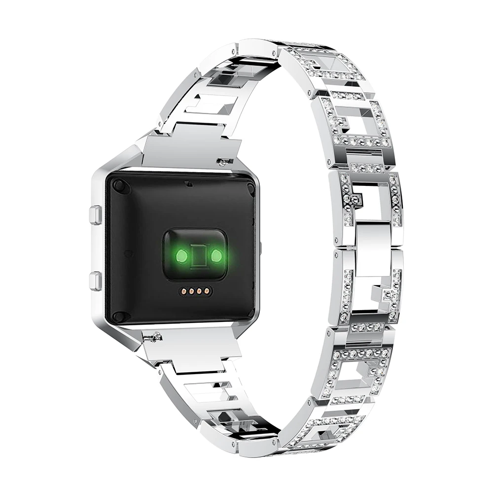 Сменный Чехол с рамкой из нержавеющей стали для fitbit blaze band браслет наручный