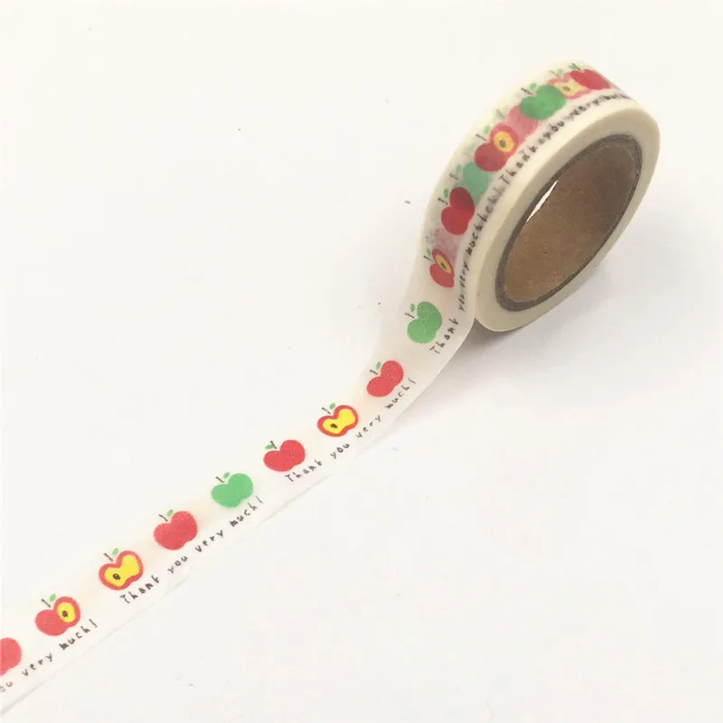 15mm*10m Japanese Washi Masking Tape Set Petal Animal Paper Pattern Decorative Scrapbooking Adhesive Diy | Канцтовары для офиса и