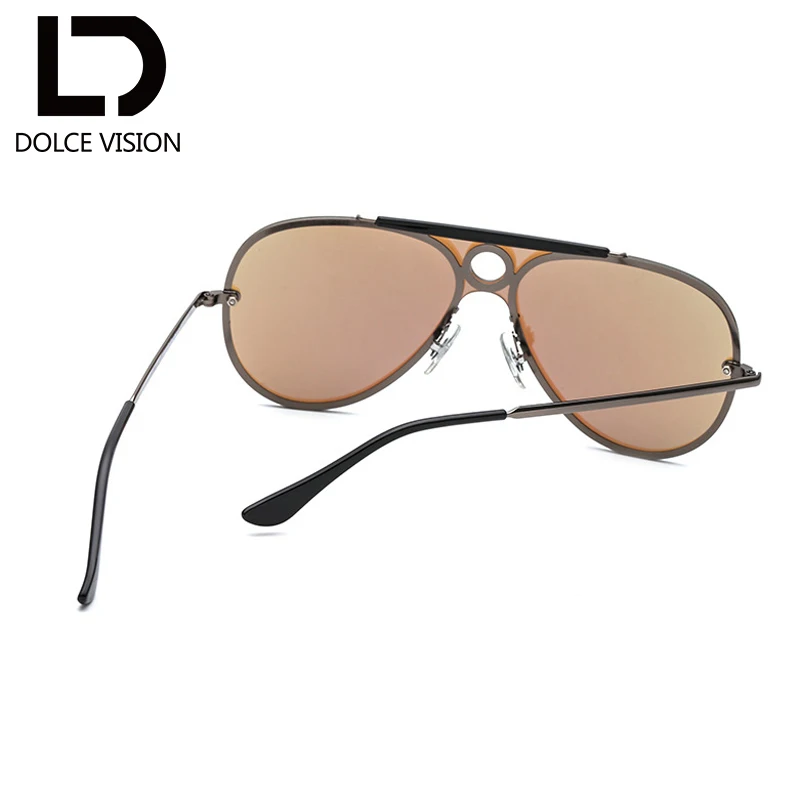 Dolce vision прозрачный солнцезащитные очки-авиаторы очки без оправы солнцезащитных