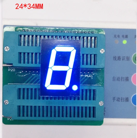 Free Ship 100pc Common anode 1inch digital tube 1 bit digital tube display blue digital led tube factory direct