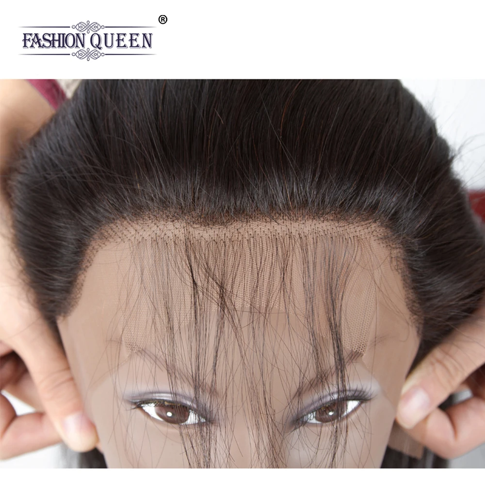 Модные queen hair Связки с фронтальной прямые волосы Малайзии человеческих волос
