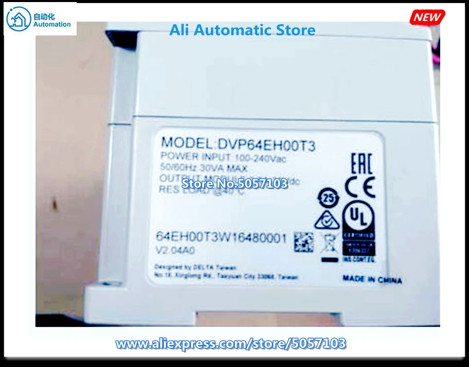 Рисунок 2 - DVP64EH00T3 64-точечный хост 32DI 32DO NPN 24VDC 0