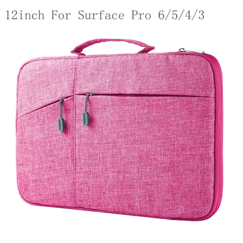 12inch Pink Megoo поверхность рукав Чехол 1"~ 15" для microsoft Surface Pro X/7/4/3/6/5 12," Surface Book 2 Поверхность ноутбука 3/2/1 13,5" 15,6" - Цвет: 12inch Pink