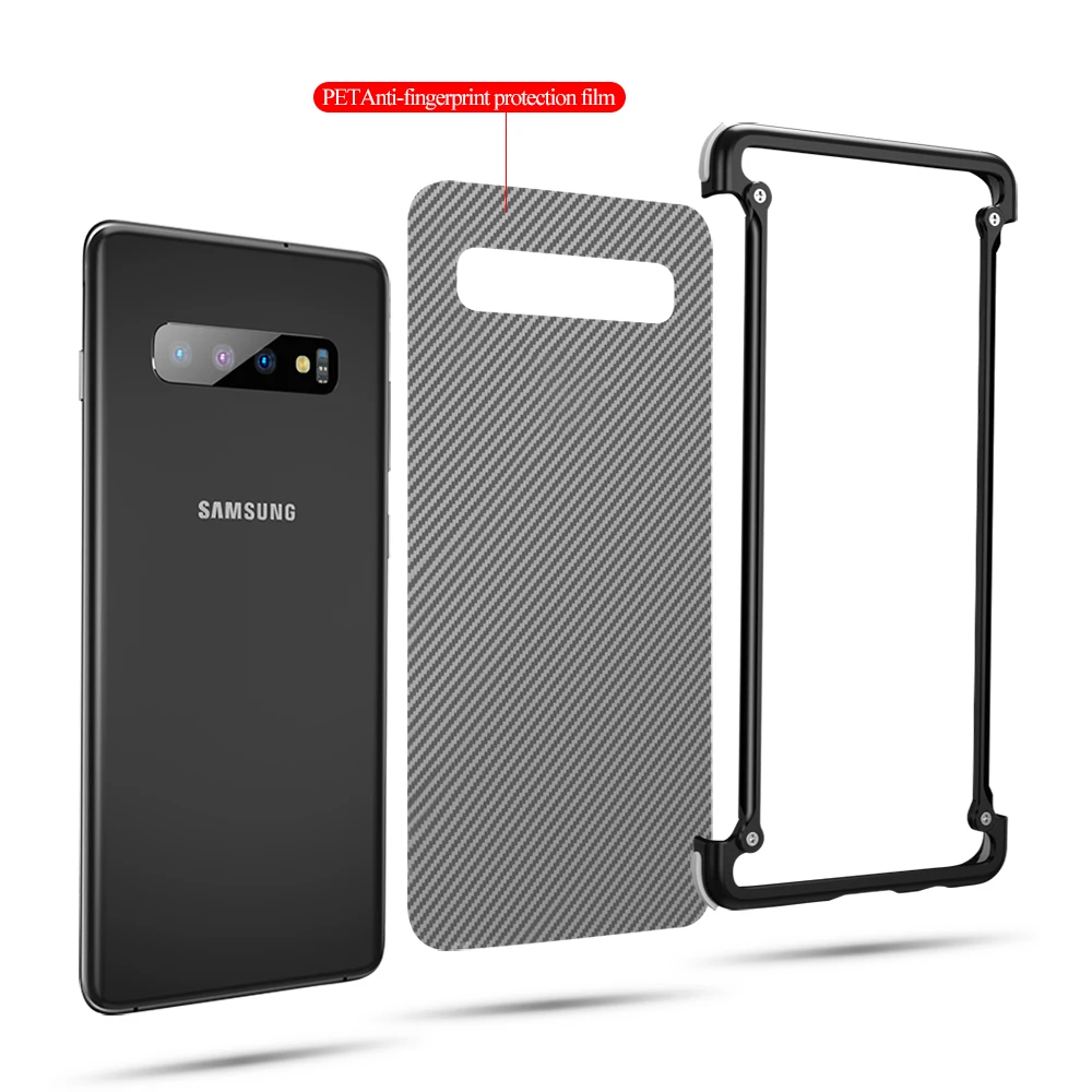 Металлический Чехол подушка безопасности OATSBASF для samsung Galaxy S10 чехол бампер