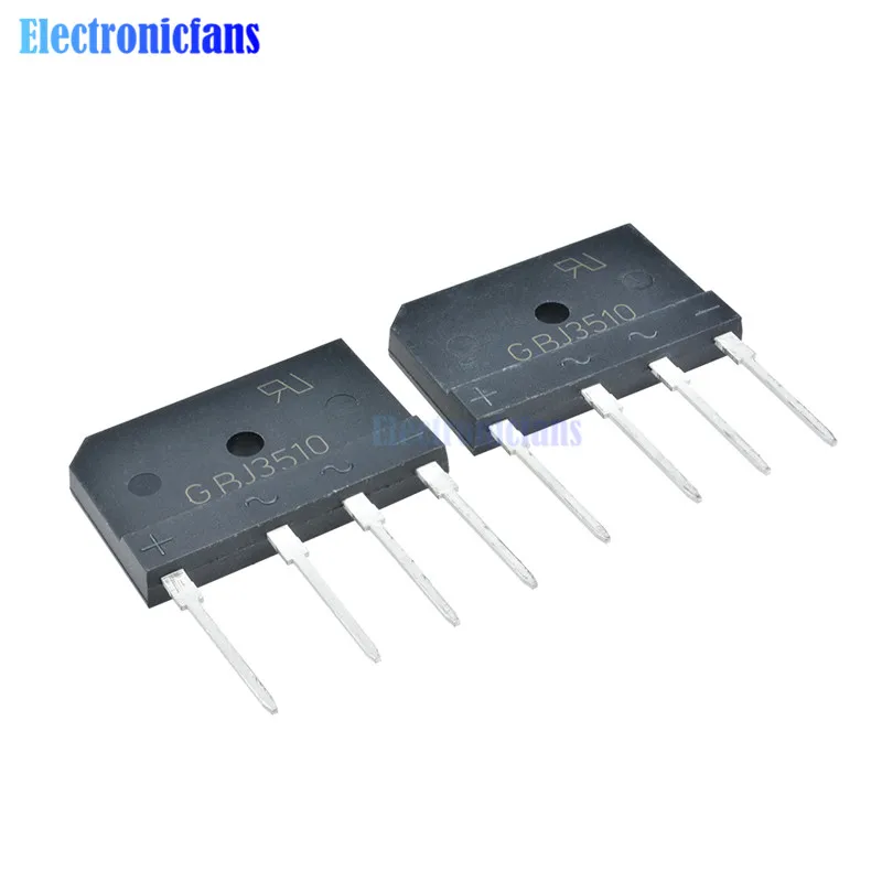 

10PCS GBJ3510 1000V 35A Diode Bridge Rectifier Single Phase Bridge Rectifier New Arrival