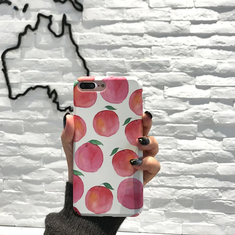 Jiban для IPhone X Kawaii модные милые Летнее платье с героями мультфильмов плоды персика