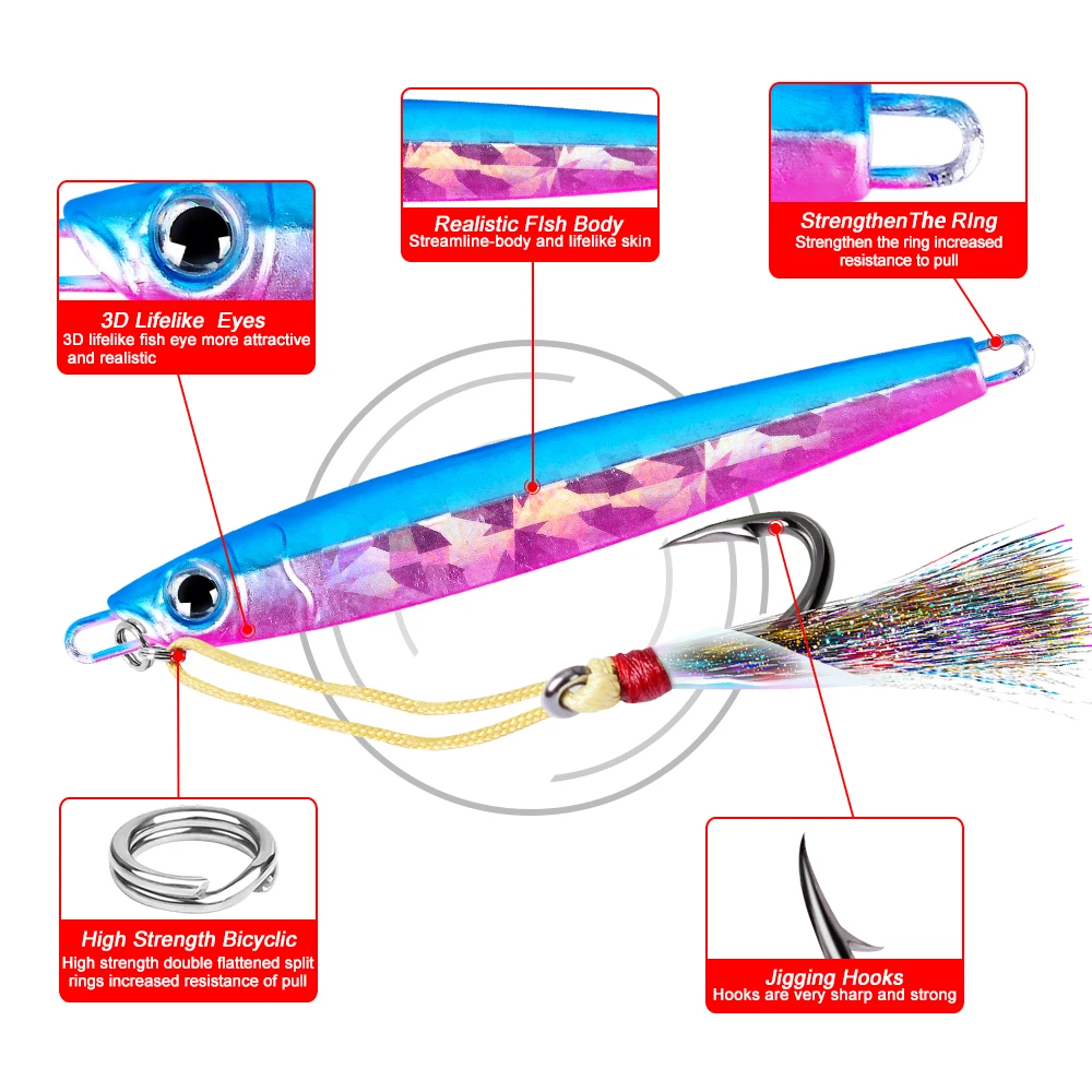 5pcs/lot Lead Fish 80g-100g-150g-200g Fishing Lures 5 color Bait 16.5cm-6.5&quot Casting Lure Deep sea Jig Tackle | Спорт и