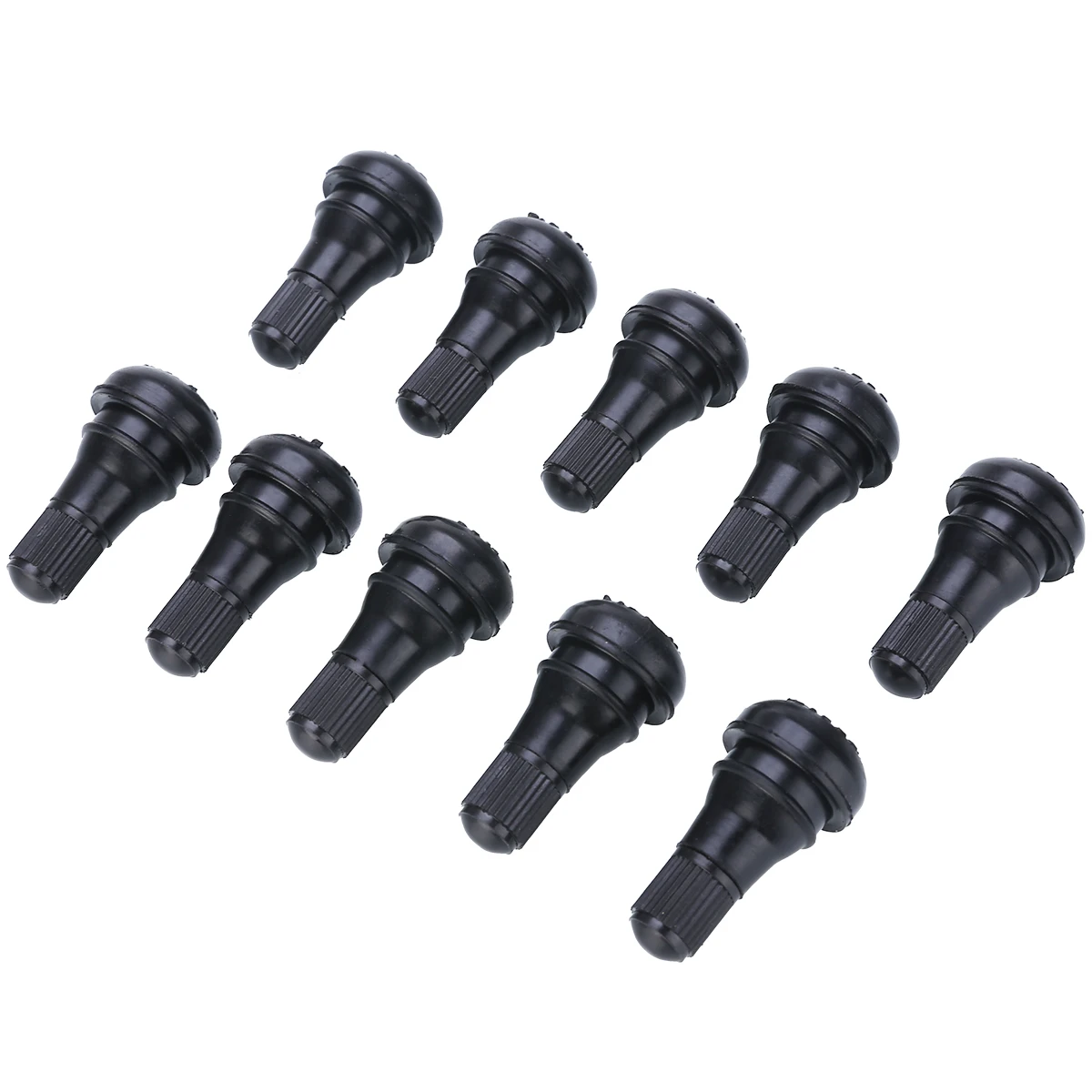 

10pcs/set TR412 Car Valve Snap In Rubber Tubeless Tire Valve Cap Wheel Stem Hole 11.55mm Car Tire Wheel Parts