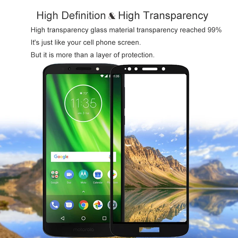 2 шт. Защитное стекло для Motorola Moto G6 PLAY 5 70 дюйма|Защитные стёкла и плёнки телефонов|