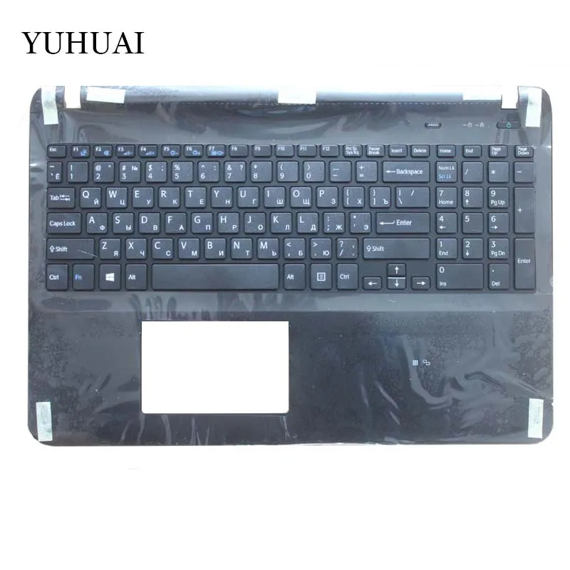 Русская клавиатура для SONY VAIO svf152fit15 SVF15 SVF153 SVF15E белый/черный RU чехол ноутбука