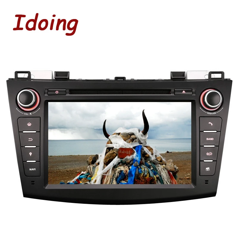 Idoing2Din для Mazda3 руль Android7.1 автомобильный DVD мультимедийный видео плеер HD емкостный