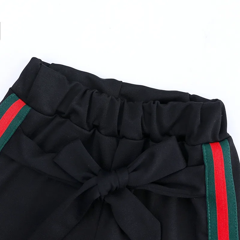 2019 Одежда для девочек с открытыми плечами roupas infantis menina Conjunto Infantil комплекты