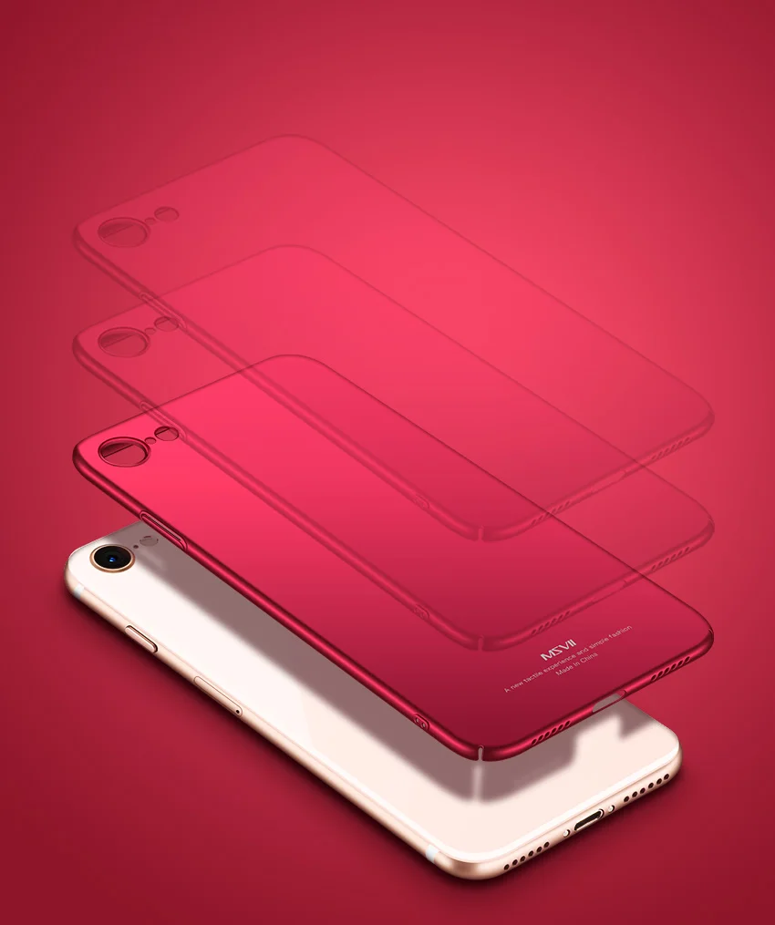 Для iphone 7 чехол MSVII Роскошный чехол для Apple iphone 8 plus/7 plus чехол тонкий PC чехол для iphone 8 7 plus чехол для телефона
