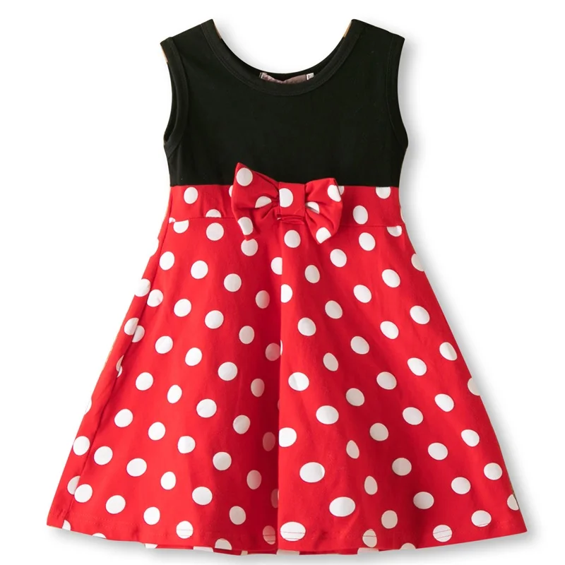 Dress For Girls Smart Cute Mouse Cotton Children Dresses Princess Costume Clothing Kids Party 3-8T | Детская одежда и обувь