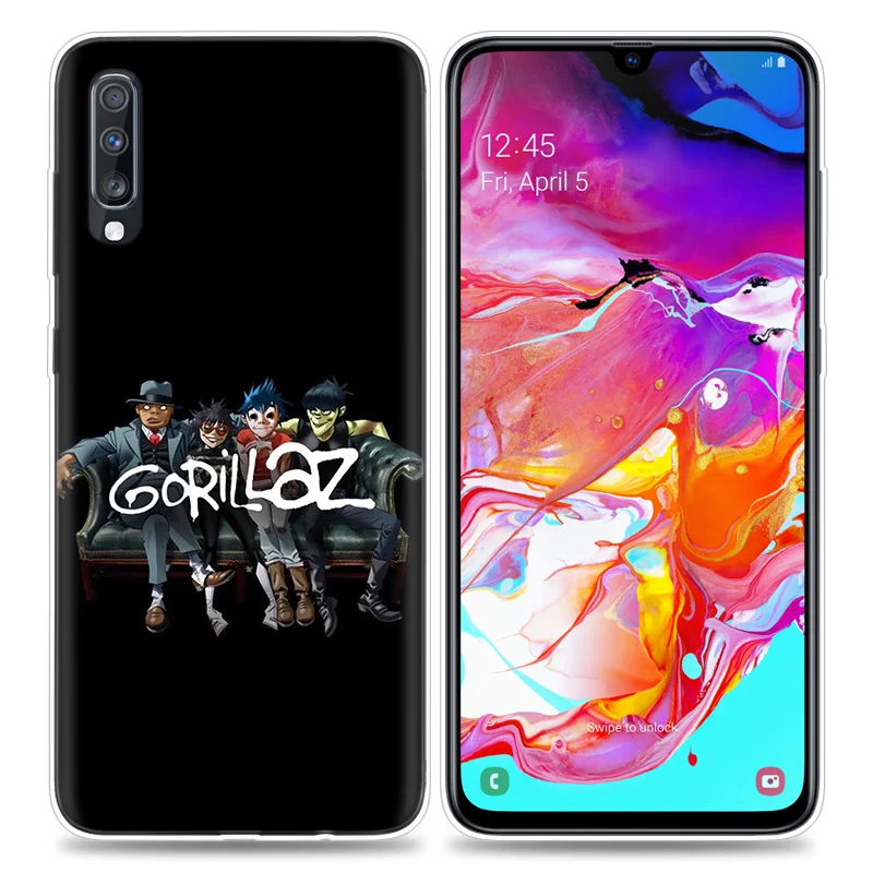 Gorillaz чехол для samsung Galaxy A50 A70 A80 A60 A40 A30 A20 A10 M30 M20 M10 A6 A8 плюс A5 A7 A9 ТПУ с рисунком из аниме чехол для телефона Capa
