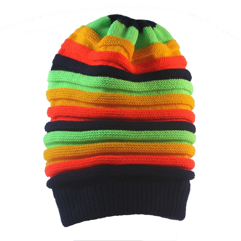 Ямайка Reggae Gorro раста Стиль хип Для мужчин зимние Шапки женский красный желтый и