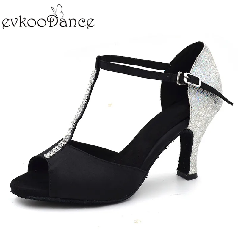 Женские атласные туфли с блестками размеры США 4 12 8 см|shoe latin|dance shoesdance shoes latin |