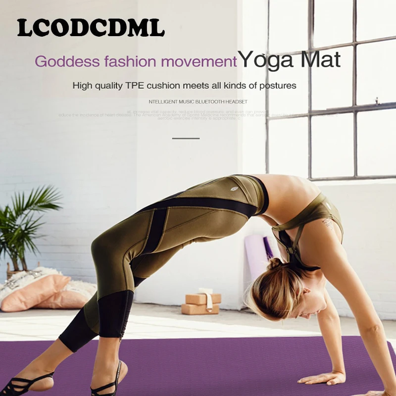 

high quality beginners yoga mat widening dance fitness mat thickening anti slip women's sport yoga mat