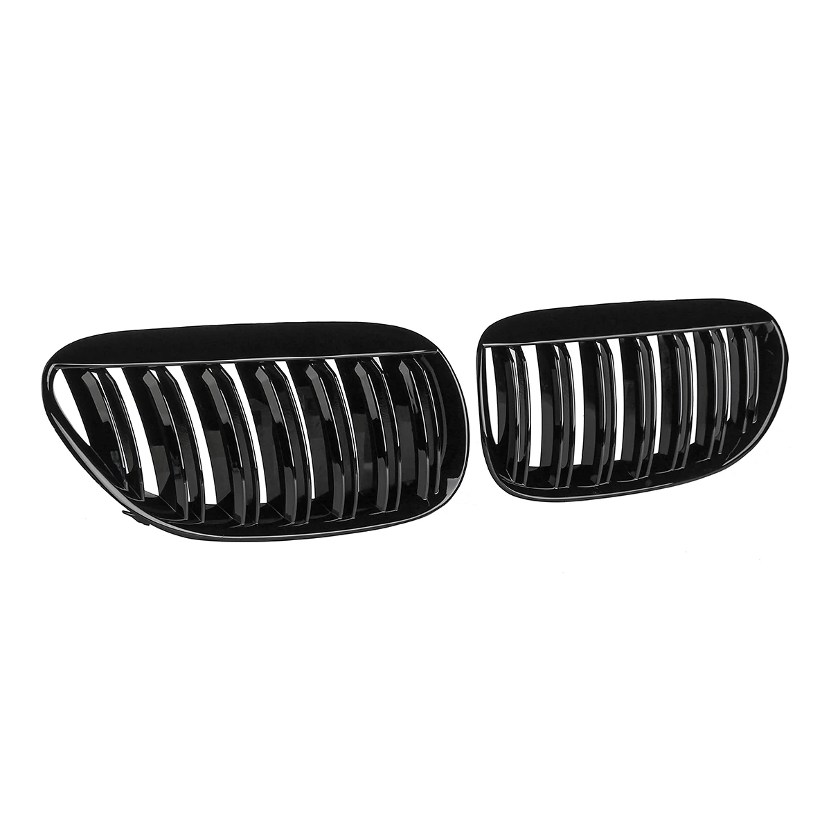 1 пара для BMW серий 6 E63 E64 2004-2010 матовый блесек губ карбоновый черный автомобиль