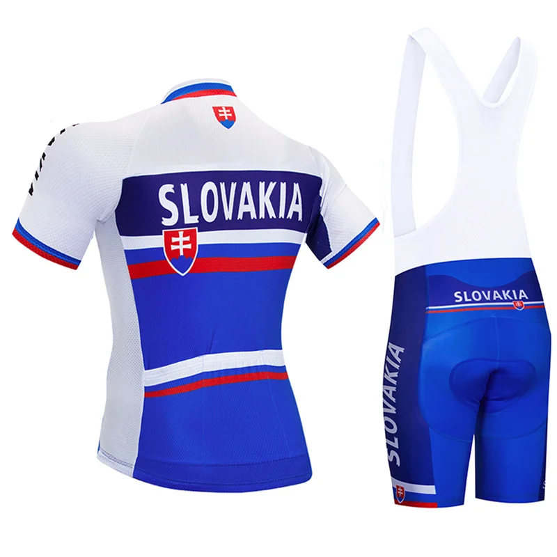 2021 команда Словакия Велоспорт Pro Джерси нагрудник Комплекты MTB Униформа