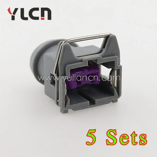 Бесплатная доставка 5 комплектов 2 Pin серый женский сенсор разъем герметичный для