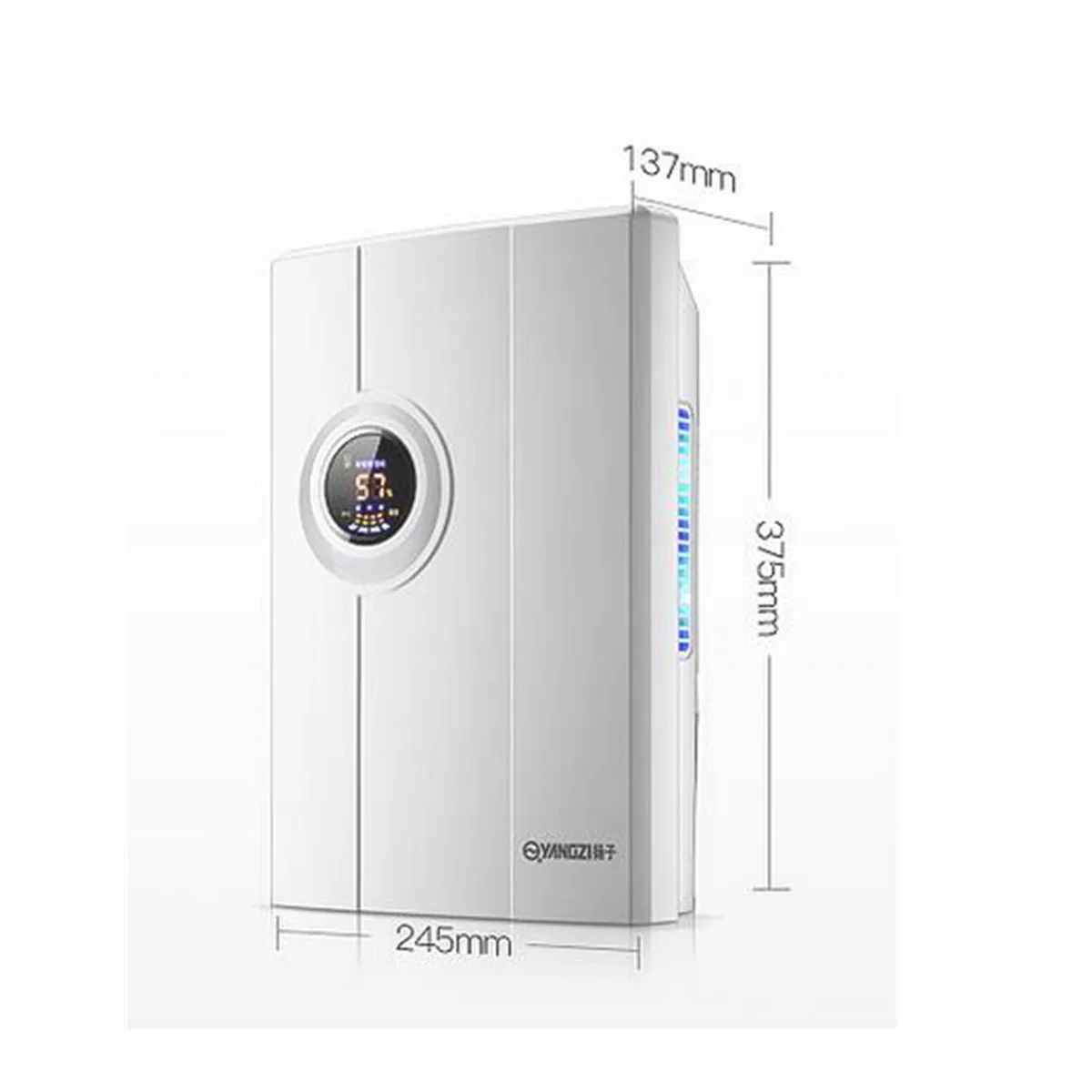 2.2L Air Dehumidifier Mini Air Dryer Electric Machine Temperature Moisture Display Semiconductor Desiccant Absorber Car Home