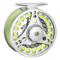 angler dream fly reel combo 12 34 56 78 wt fly fishing reel with fly lines aluminum alloy fishing reel