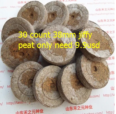 30 шт./лот 38 мм jiffy peat поднос для рассады. bandeja de Mudas.seeds starter pellete.fontes do jardim. Садовые