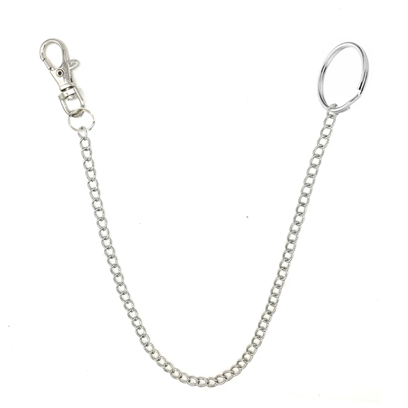 Брюки в стиле рок брелок металлический кошелек цепь брюки джинсы серебряное