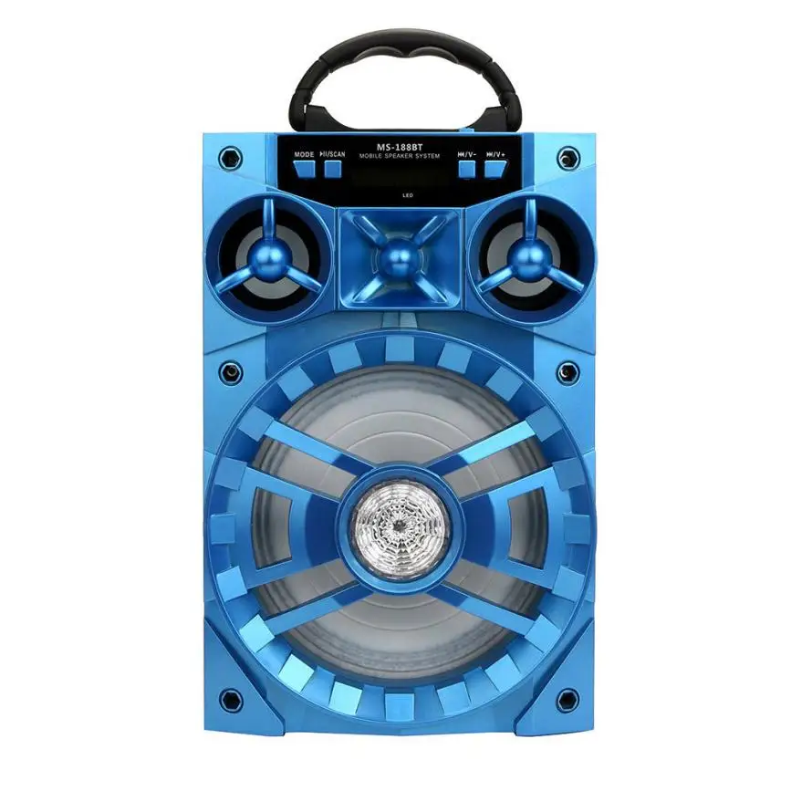 Уличная Беспроводная портативная Bluetooth колонка с супер басами USB/TF/AUX/FM радио Feb