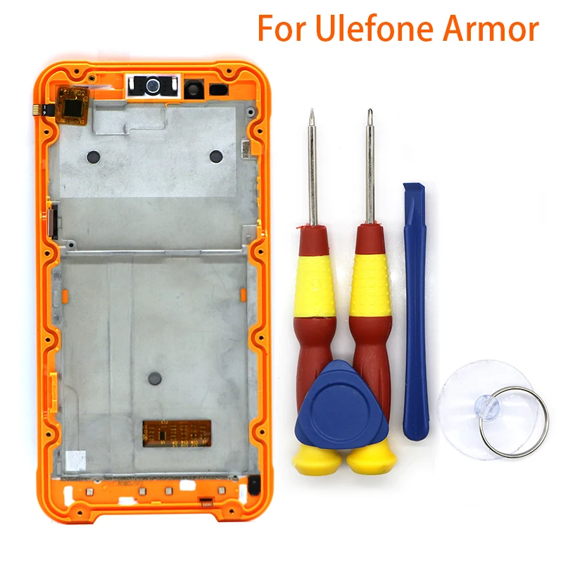 Сенсорный ЖК экран для Ulefone Armor Digitizer в сборе с рамкой запасные части + Кнопка