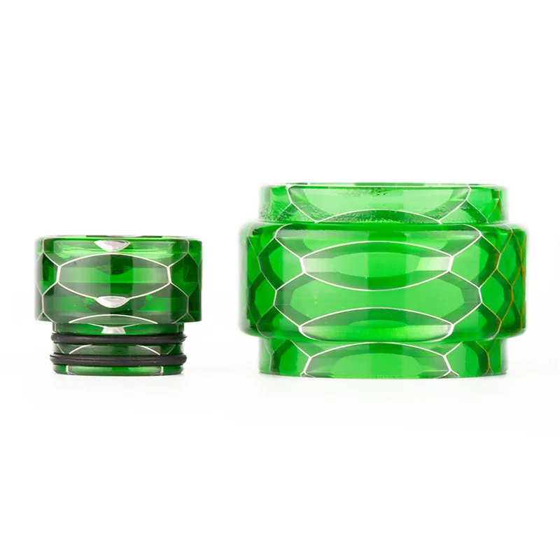 

Colorful Snake Pattern Resin bubble tube & 810 Drip Tip Kit for Freemax FireLuke Mesh Tank Fast Shipping