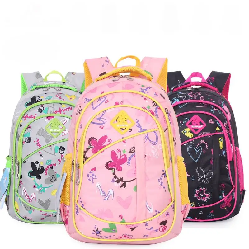 Милые школьные рюкзаки для девочек с цветочным принтом начальной школы модный