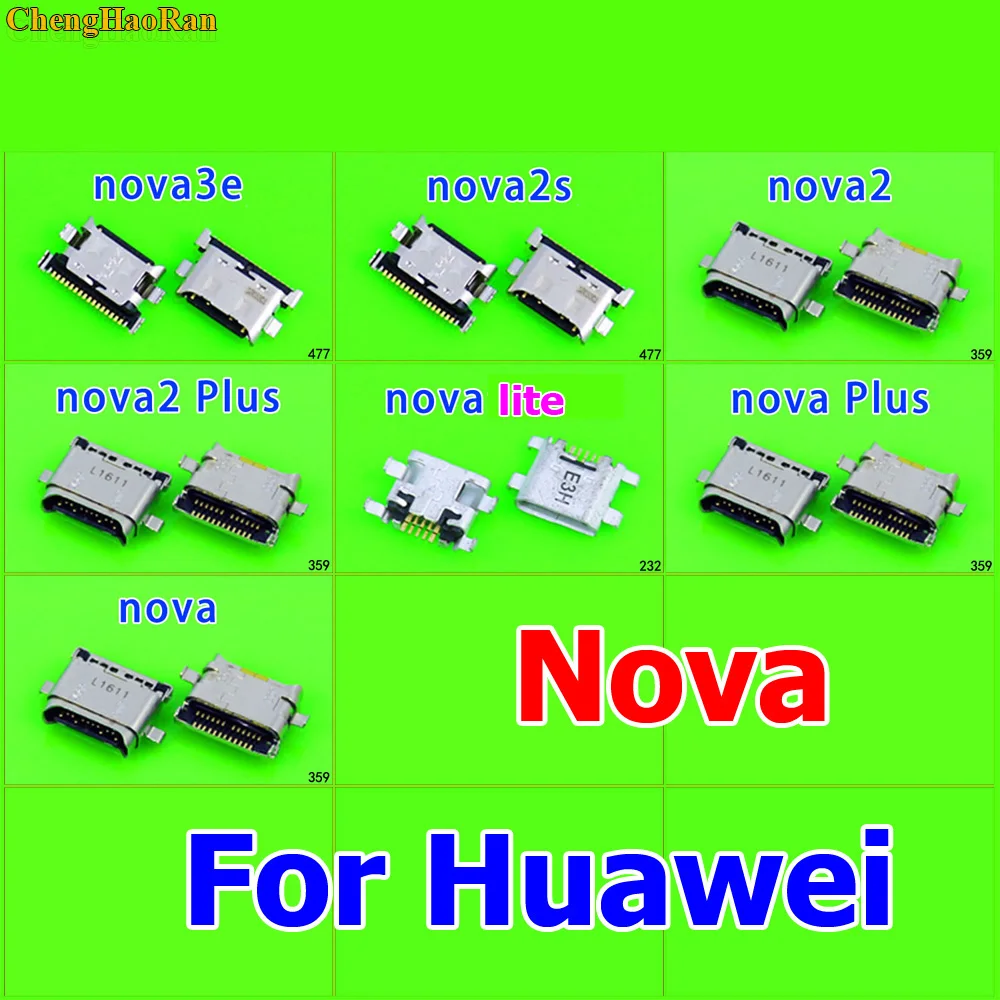 1x USB-порт для зарядки док-разъем зарядное устройство Huawei Nova 3e 2S 2 2plus lite Plus запасные