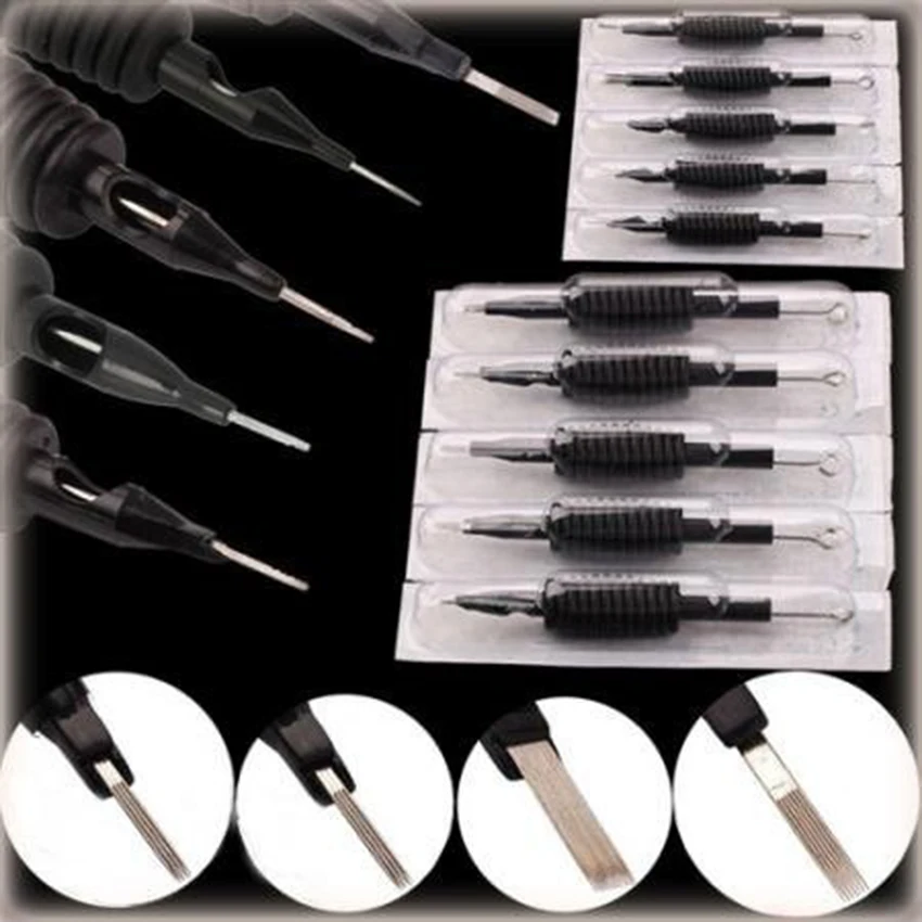 Одноразовые ручки для тату 3/4 &quot(19 мм) 60 шт. 3 RL набор ручек с иголками|tattoo grip tube|tattoo