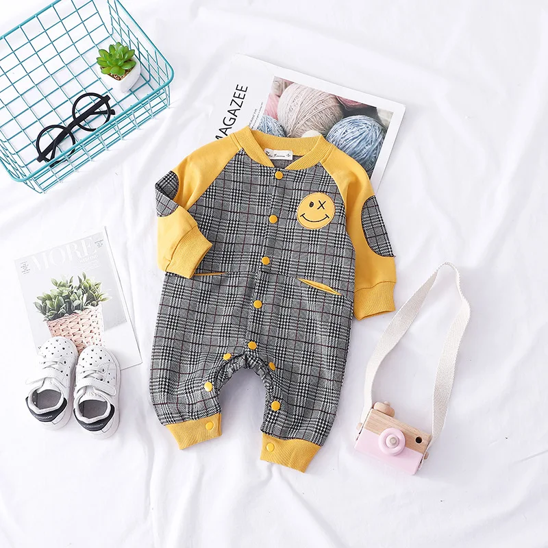 2019 spring autumn new cotton baby boys climb clothes knitted wear outside Velcro suits | Детская одежда и обувь
