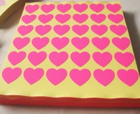 18000pcslot 19x19mm heart shape color stickers redbaby pinkflour pinklight pinkwhitebluelight blue item no of06