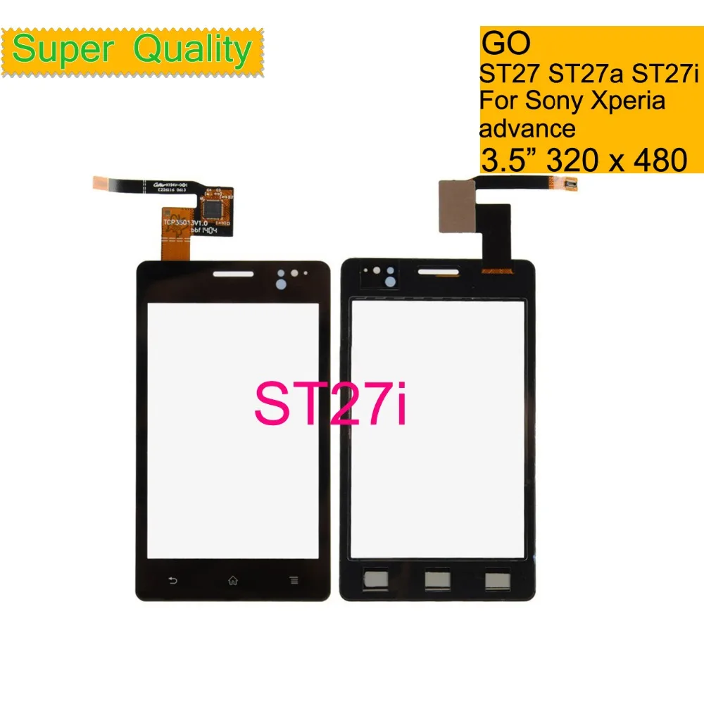 Сенсорный экран 3 5 дюйма для Sony Xperia GO Advance ST27i ST27 дигитайзер сенсорного экрана