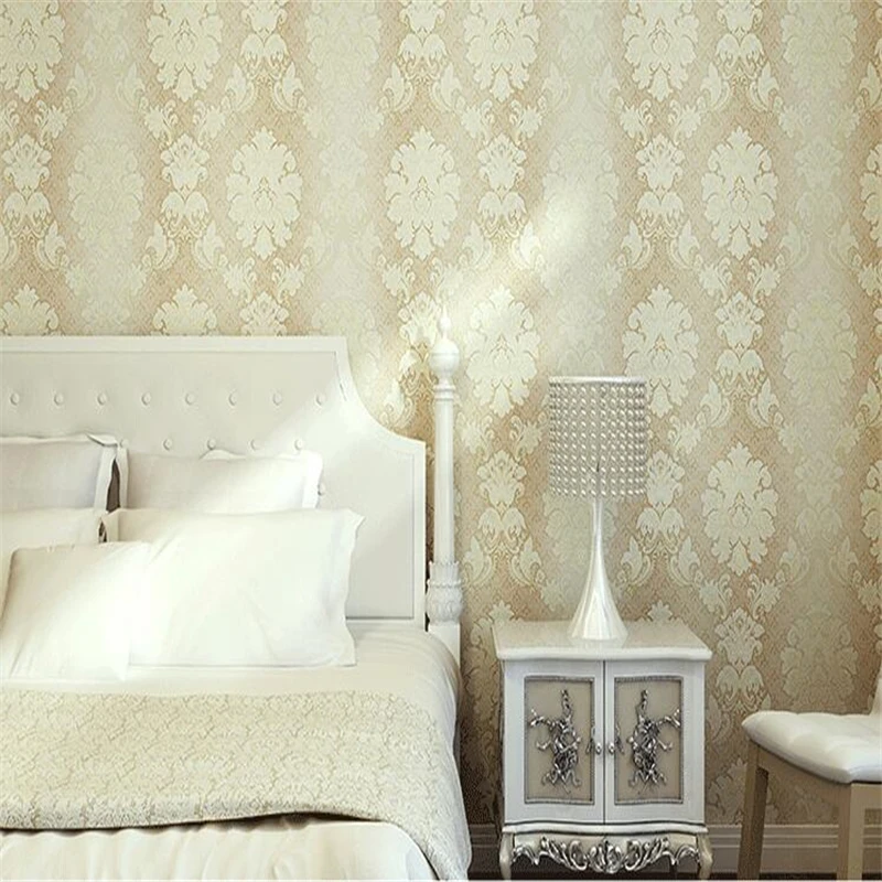 

beibehang wallpaper roll Non-woven European Porcelain Carving Living Room Bedroom Background Green papel de parede decor mural