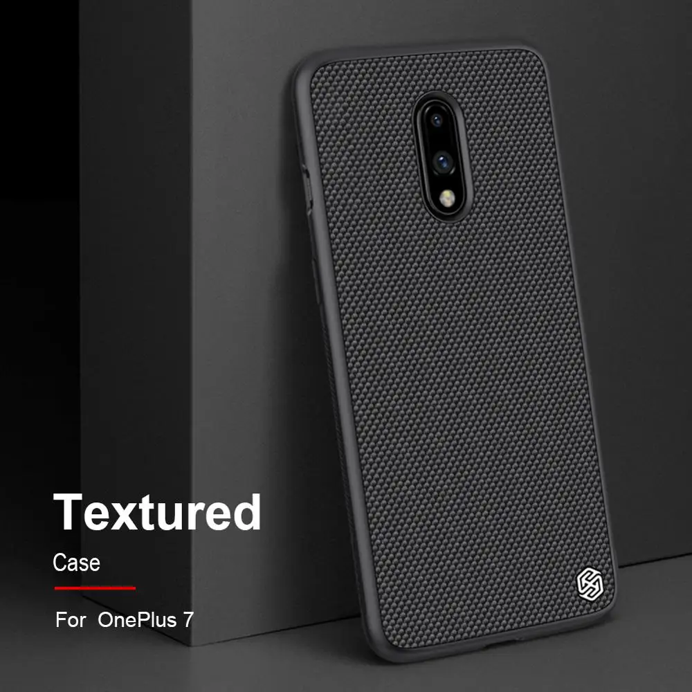 Oneplus 7 pro 6T чехол Nillkin 3D текстурированная нейлоновая задняя крышка с мягкими краями