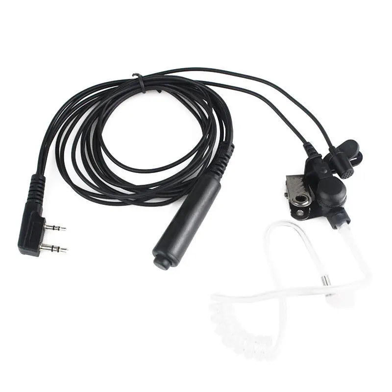 

Acoustic Covert Air Tube EarPiece Headset PTT Mic For Kenwood Baofeng Bf-888s UV-5R UV-82 TYT MD-380 Wouxun KG-UV8D/9D Radio