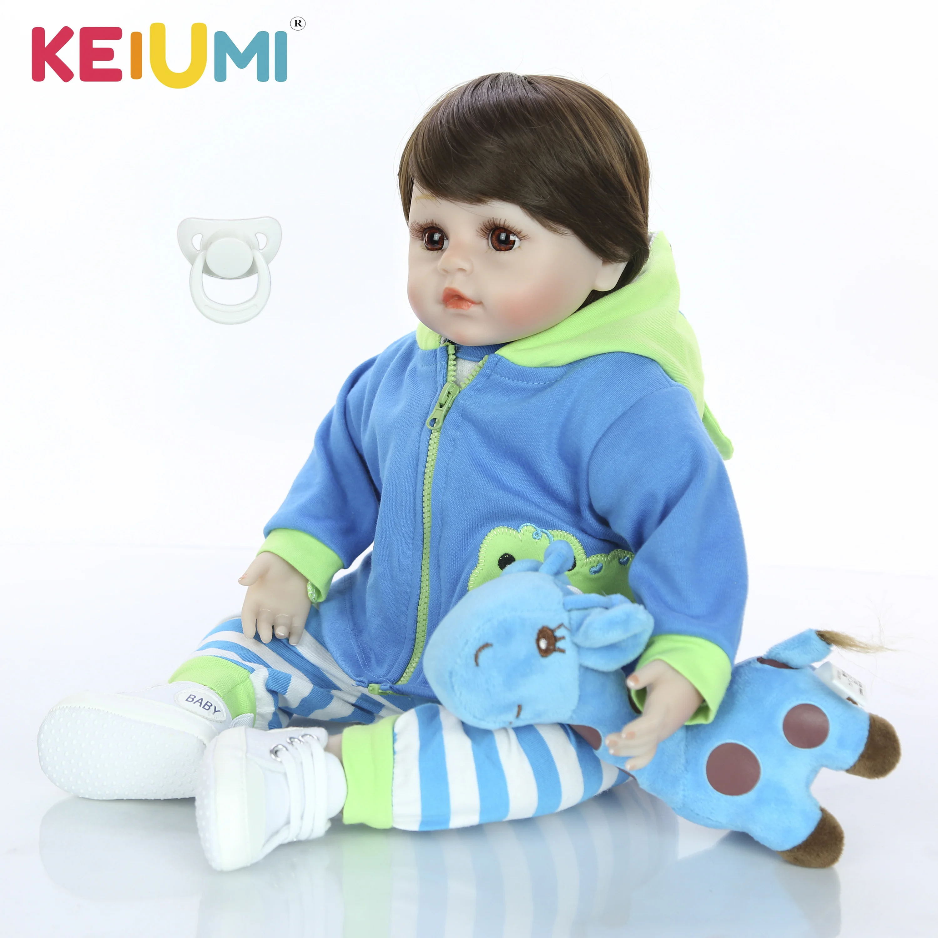 Силиконовая кукла реборн KEIUMI 18 дюймов одежда лягушки костюм Реалистичная для
