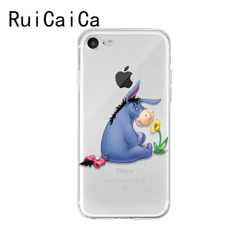 Ruicaica aby Eeyore Donkey специальный мягкий силиконовый чехол для телефона из ТПУ iPhone 8 7 6 6S