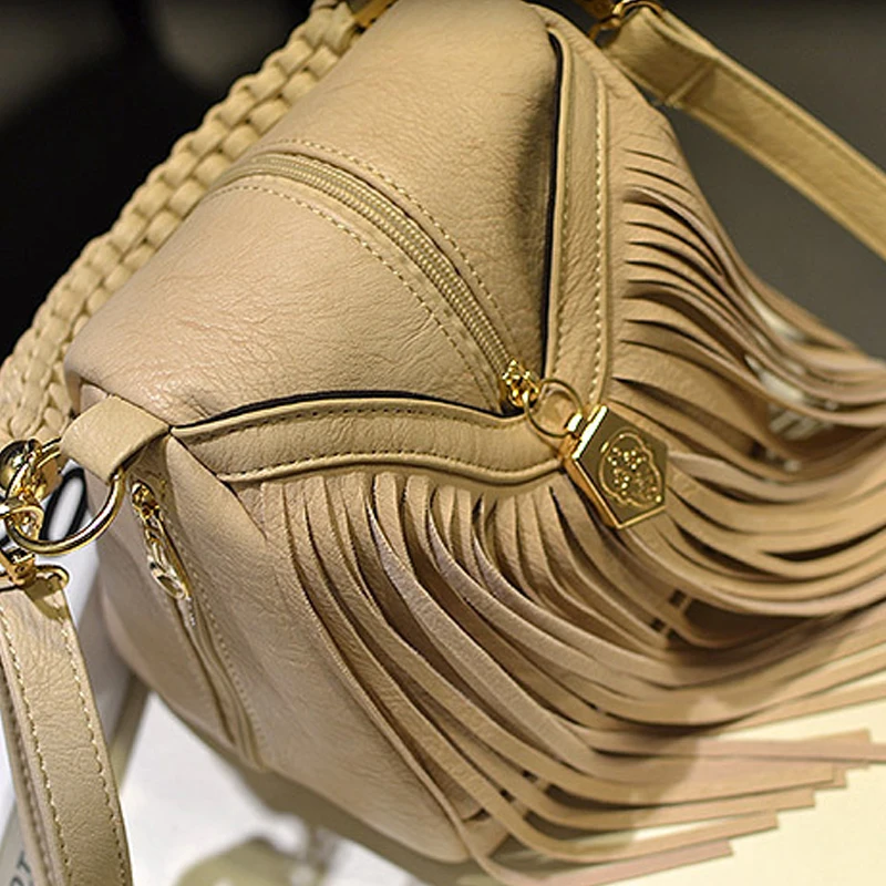 2018 известных брендов кисточкой Для женщин Курьерские сумки Повседневное Tote