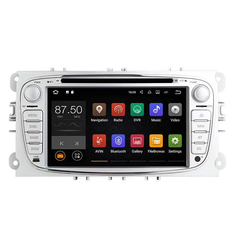 2 din Android 8 1 автомобильный dvd плеер для Ford Focus Mondeo 4 C Max S Kuga 2008GalaxyTransit подключение