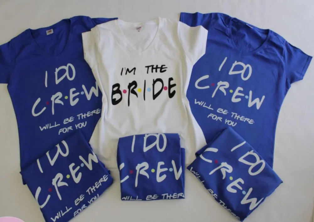 Персонализированные рубашки I DO Crew для свадебвечерние вечеринки подружки