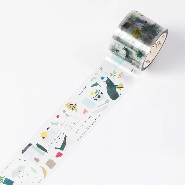 Серия Happy Infinite Bullet Journal прозрачная ПЭТ васи лента клейкая лента DIY Скрапбукинг наклейка этикетка маскирующая лента - Цвет: 16