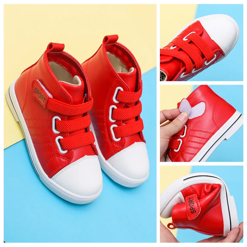 COMFY KIDS Sneakers Shoes For Children's Girls Artificial PU Leather Casual Fashion Flat With Boots Kids | Детская одежда и