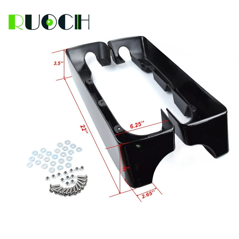 Мотоцикл 4 &quotрастягивается Расширенный жесткий седельная сумка расширение для